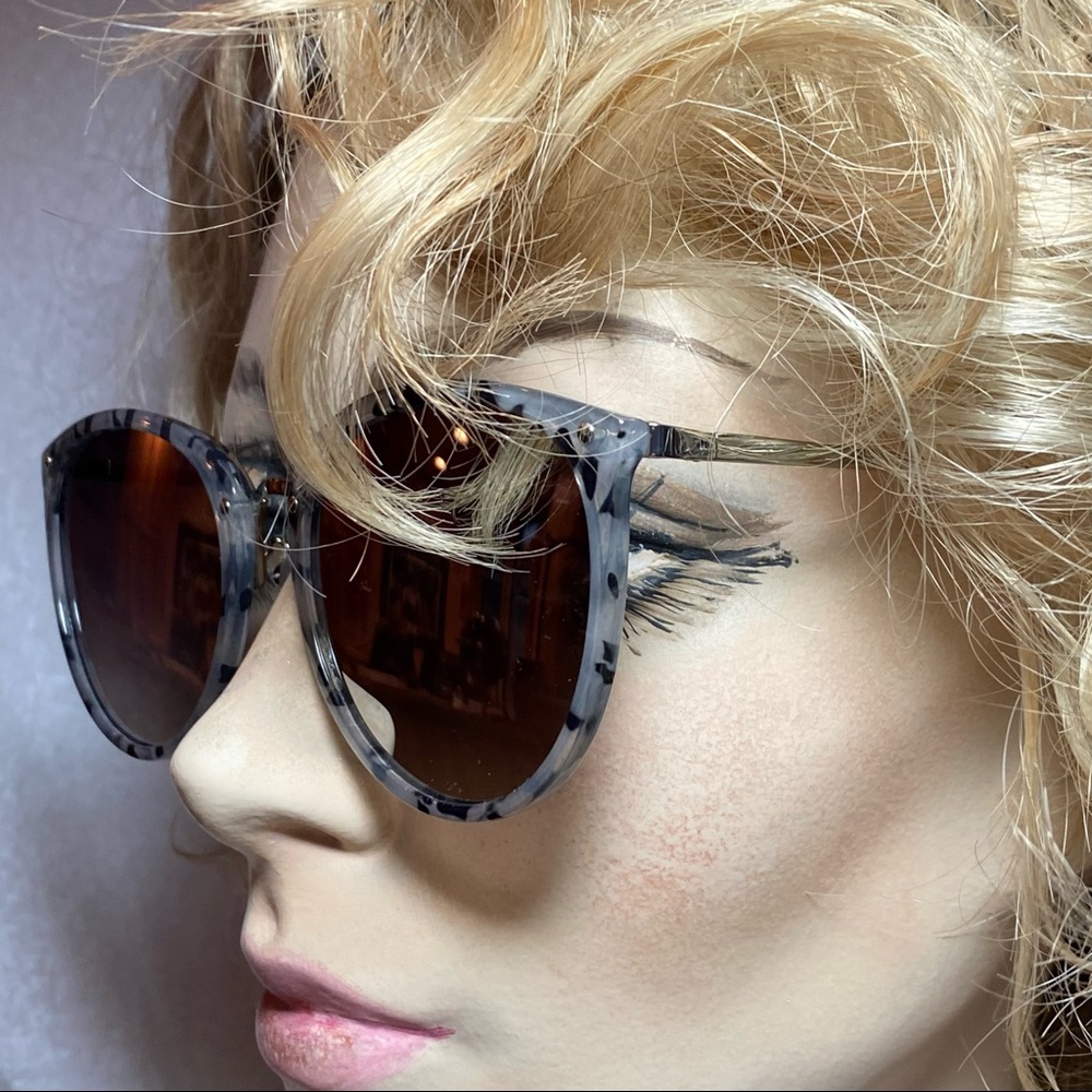 LAUNDRY BY DESIGN Sunglasses NWT women’s  MIRRORED SILVER TONE METAL - Picture 4 of 16